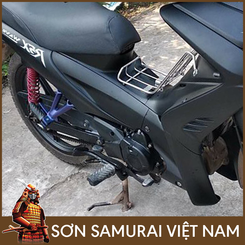 Sơn samurai màu nhám  - Combo màu đen mờ 109A sơn xịt samurai
