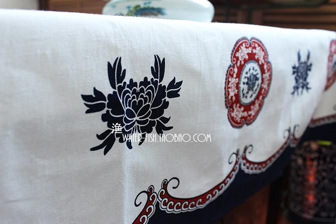 Bàn Trà Bàn Ăn Vải Nghệ Thuật Vải Phong Cách Trung Quốc 100% Cotton Hoa In Phong Phú Peony Garden Ti Vi Tủ Lạnh Máy Giặt Vải Đậy