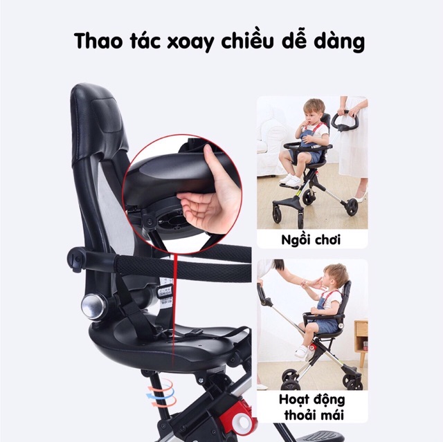 Xe Đẩy Tomorrow Đảo Chiều Gấp Gọn