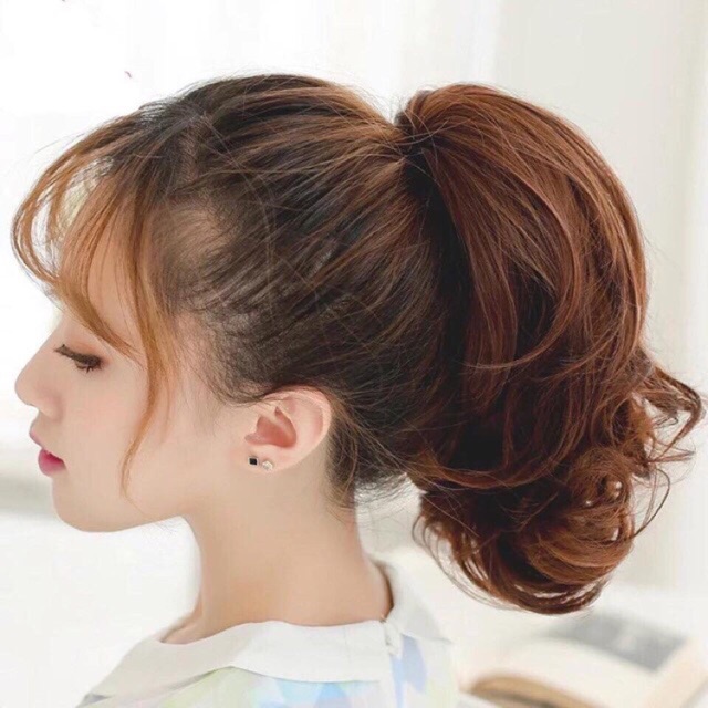Tóc giả ngoặm xoăn ngắn
