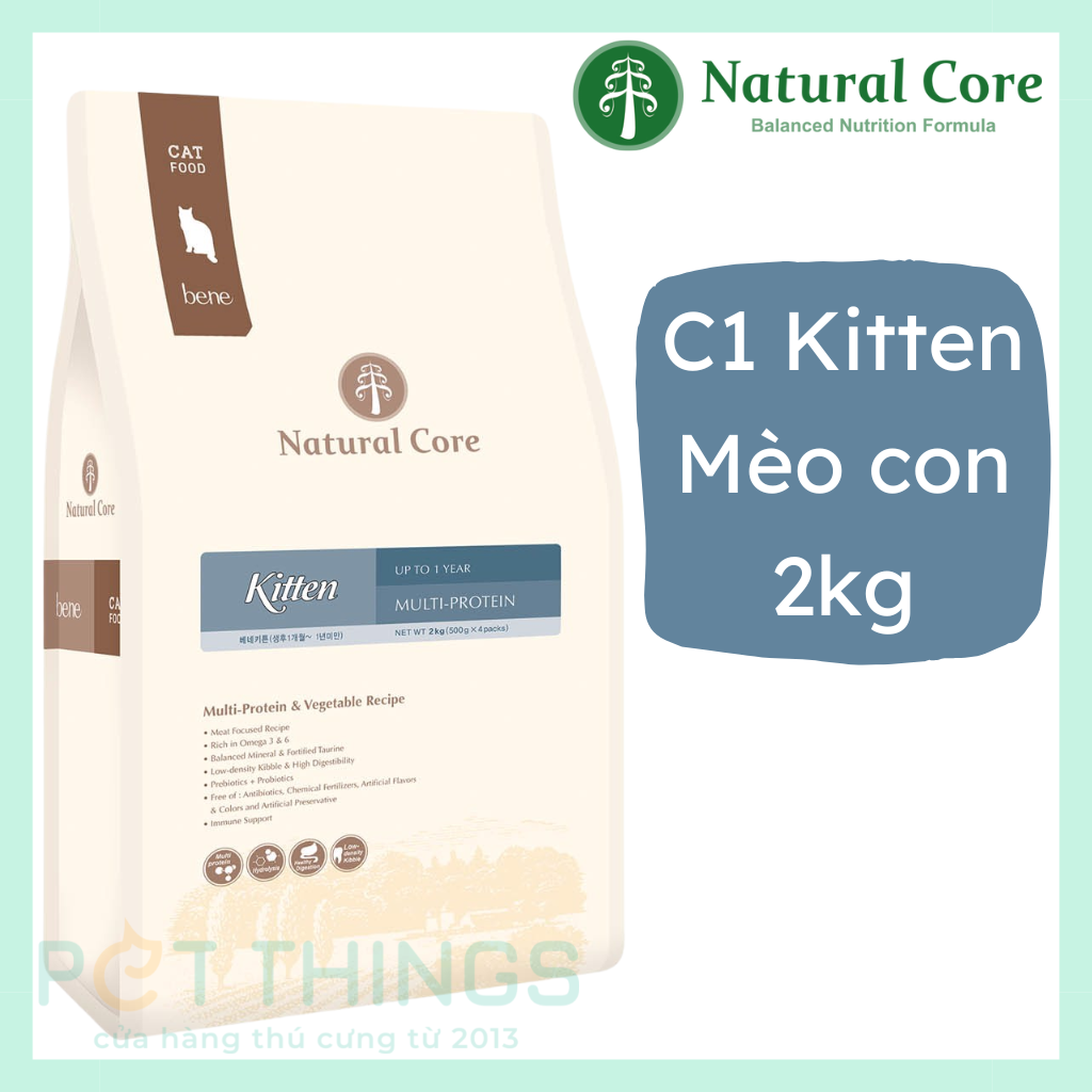 Dry food natural core c1 / c3 bene 3012 for kitten /cats