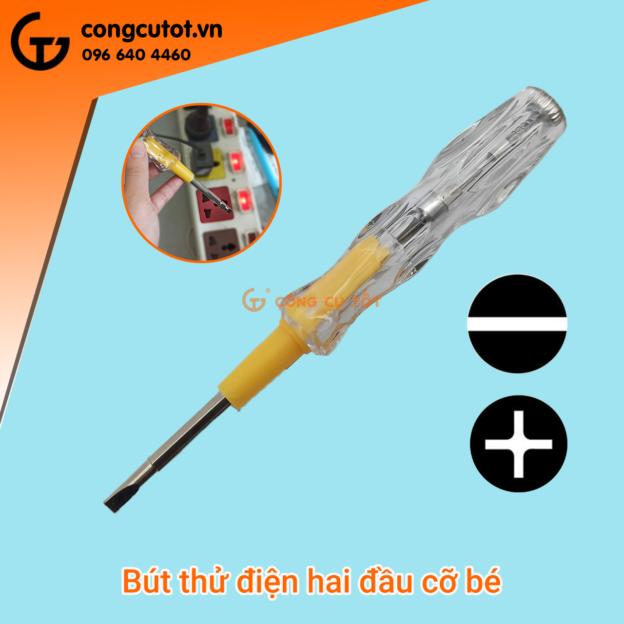 Bút thử điện kiêm tô vít 2 đầu