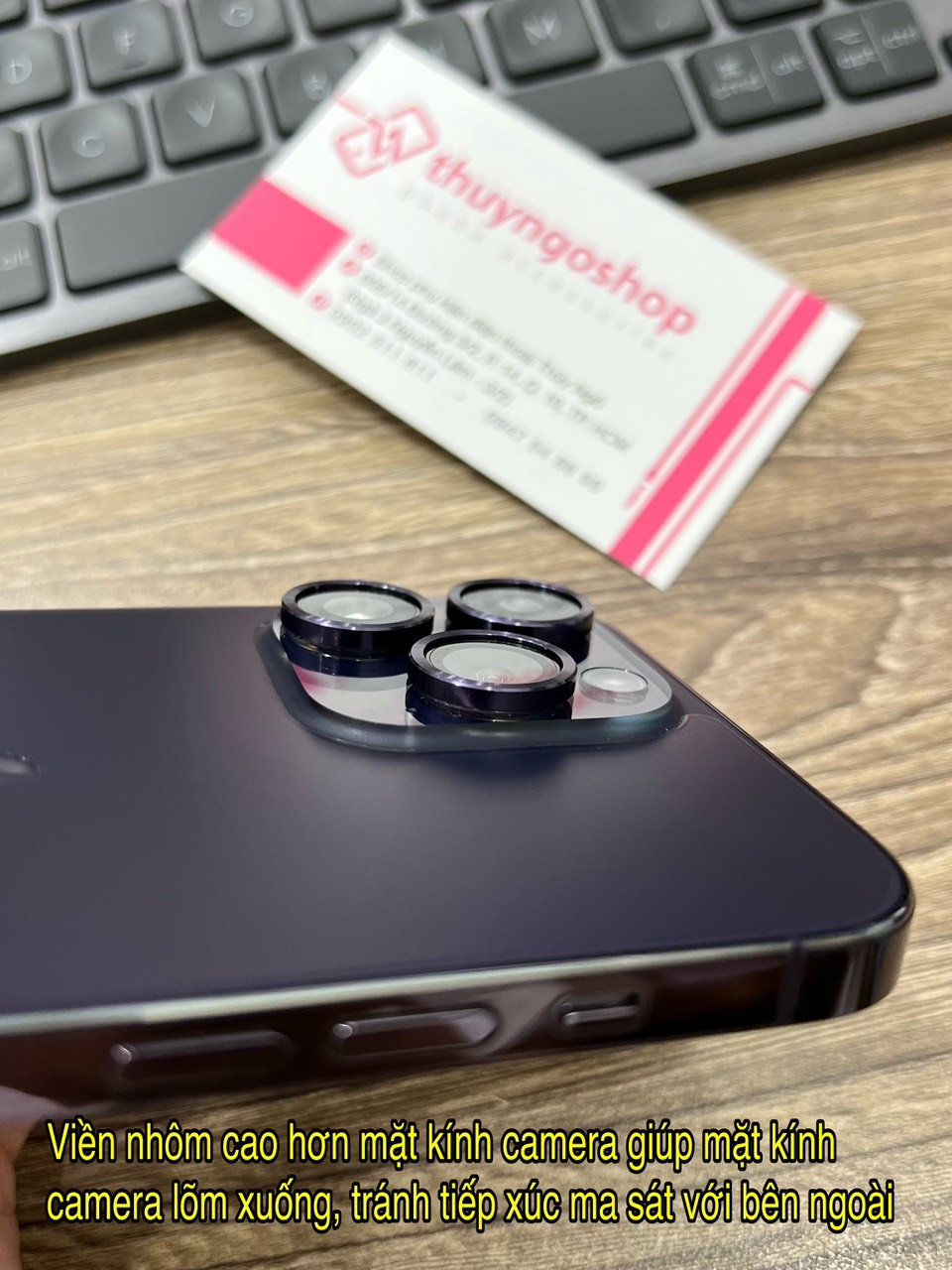 Viền nhôm camera siêu mỏng (ở giữa rỗng) iPhone 14 Pro Max - iPhone 14 Pro - iPhone 14 Plus - iPhone 14