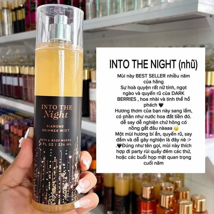 (Đủ mùi BBW 1) Xịt thơm toàn thân body mist Bath & Body Works