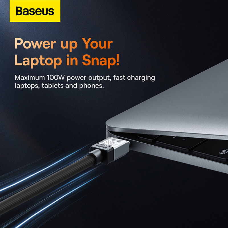 Cáp sạc nhanh Baseus CoolPlay Series Fast Charging Data Cable Type-C to Type-C 100W CAKW