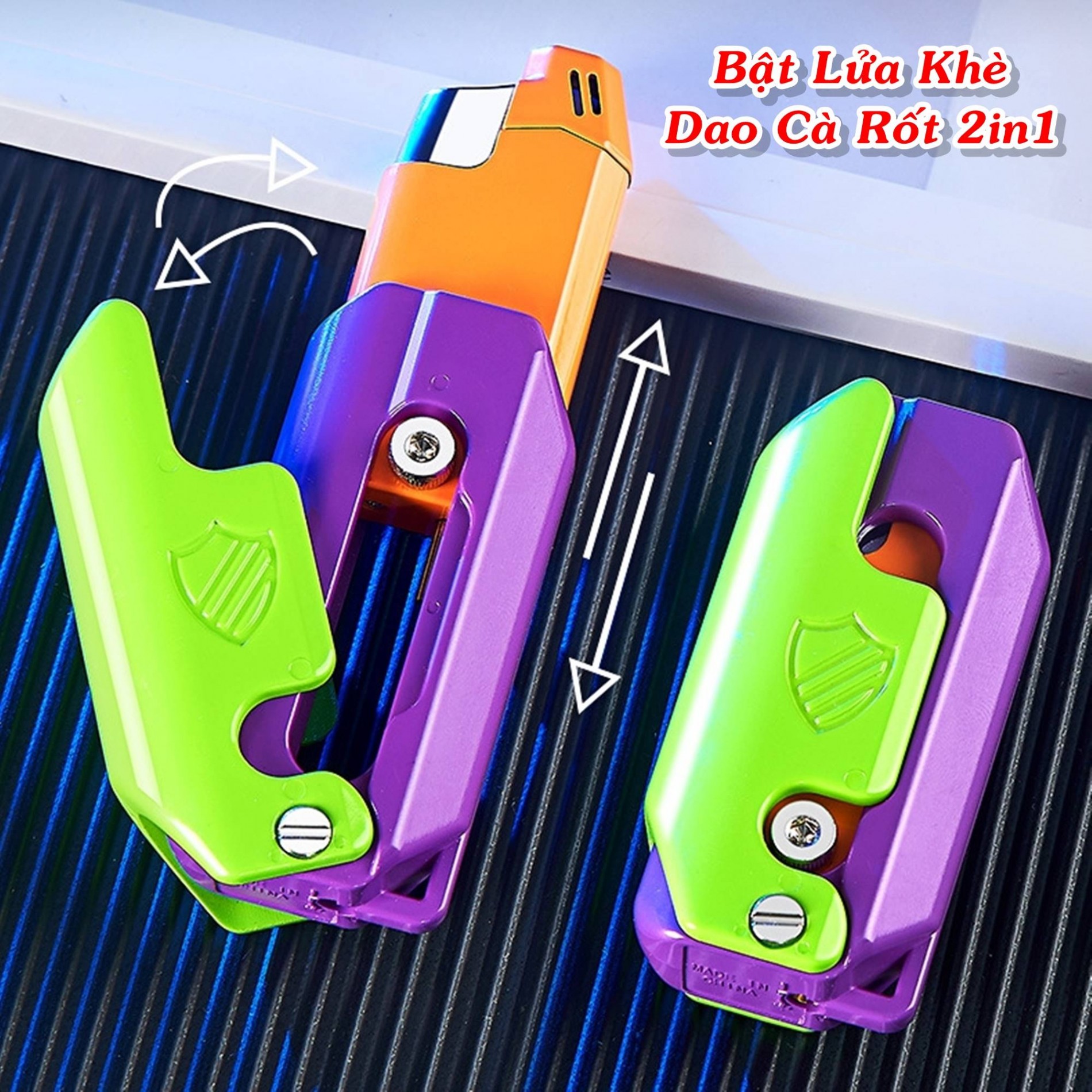 BẬT LỬA KHÈ CÀ RỐT 2in1 ( ĐỒ CHƠI VÔ TRI )
