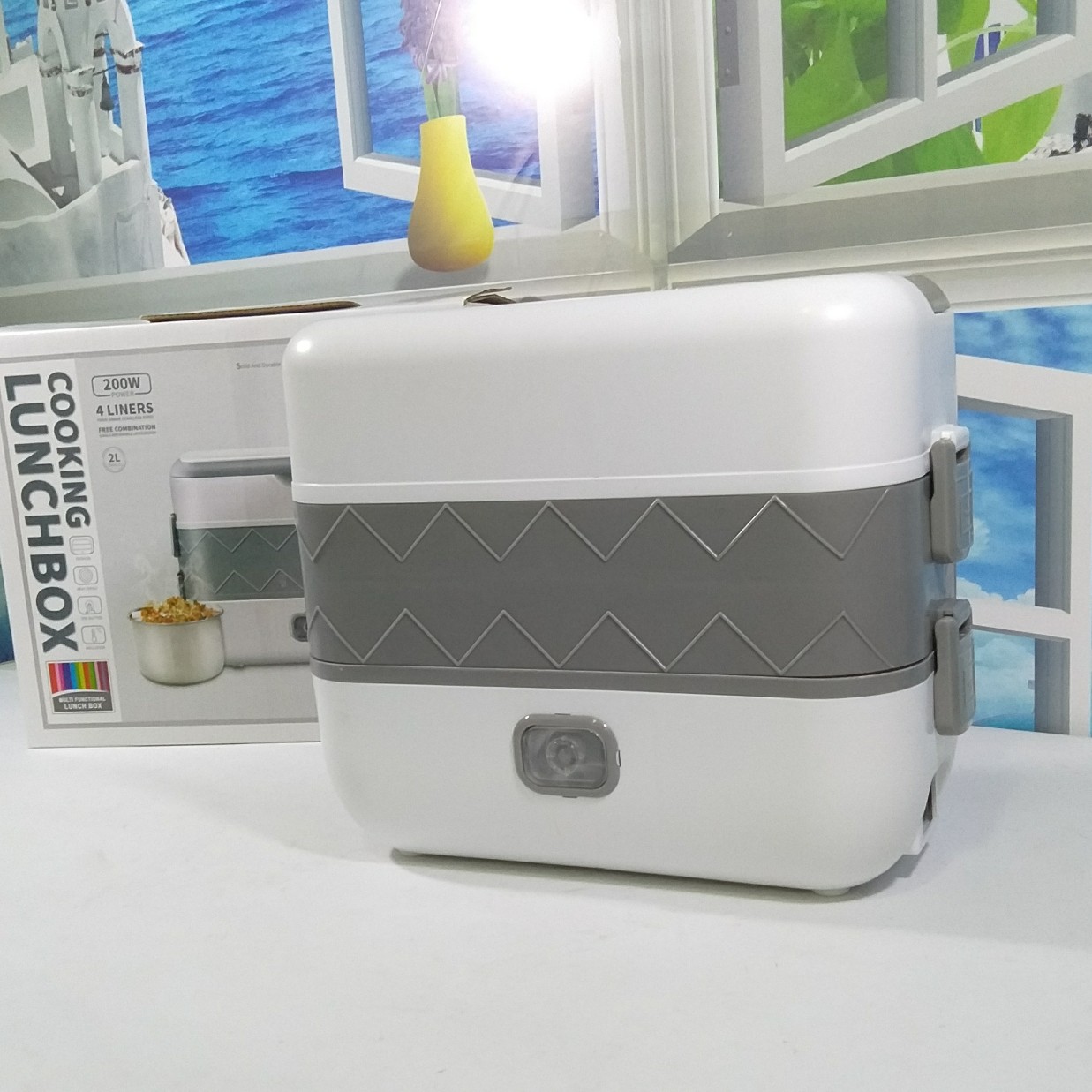 HỘP CƠM INOX 2 TẦNG 4 NGĂN