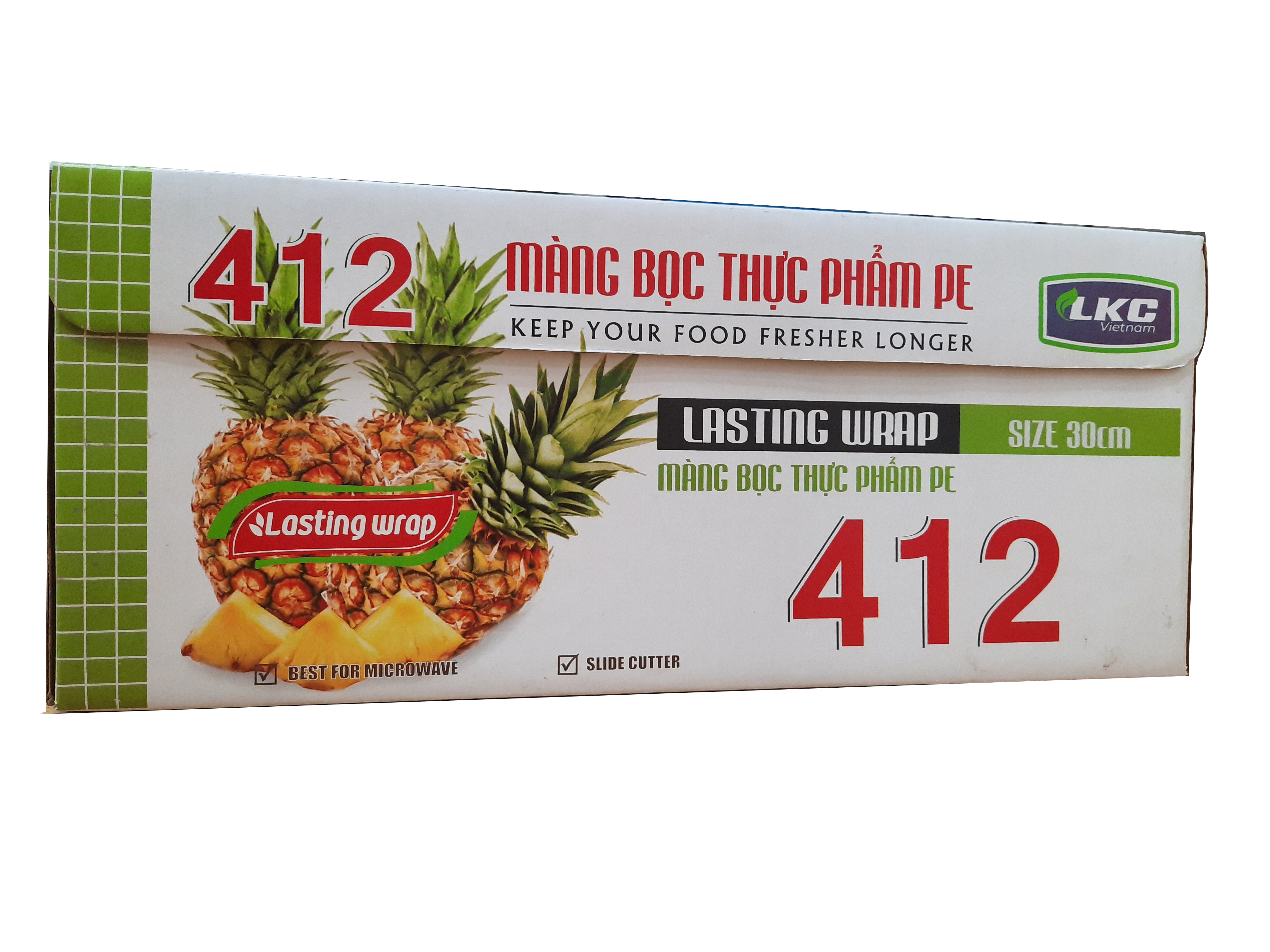 Màng bọc thực phẩm PE Lasting wrap 30cmx412(200m)