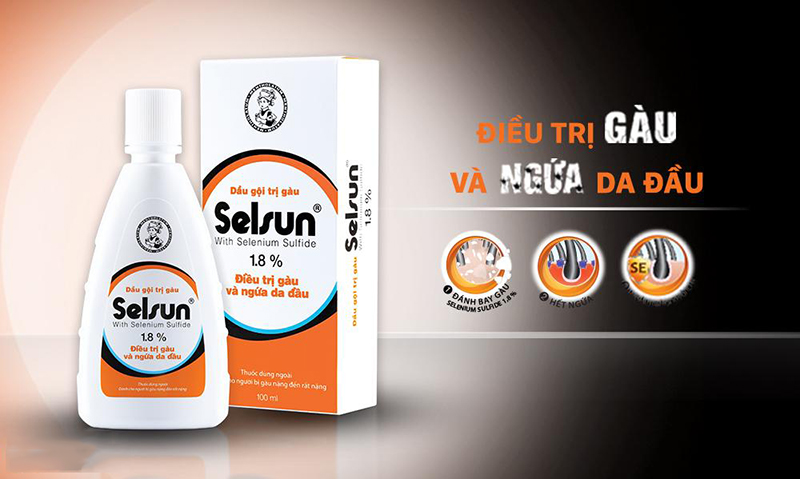 Combo 2 chai Dầu gội chống gàu Selsun 100ml