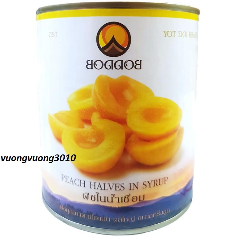 Đào Ngâm Thái Lan Lon 425gr & Lon 820gr
