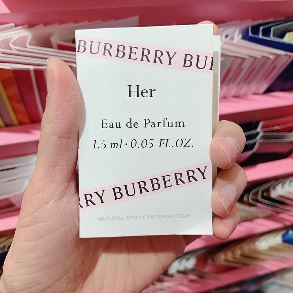 Vial nước hoa burberry her edp 1ml