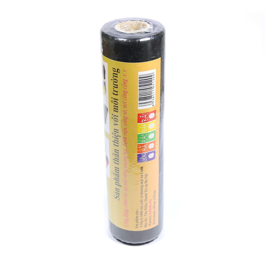 💥 Sỉ cuộn túi đựng rác tự phân hủy An Lành (Kích thước 43x53cmx0.5kg)