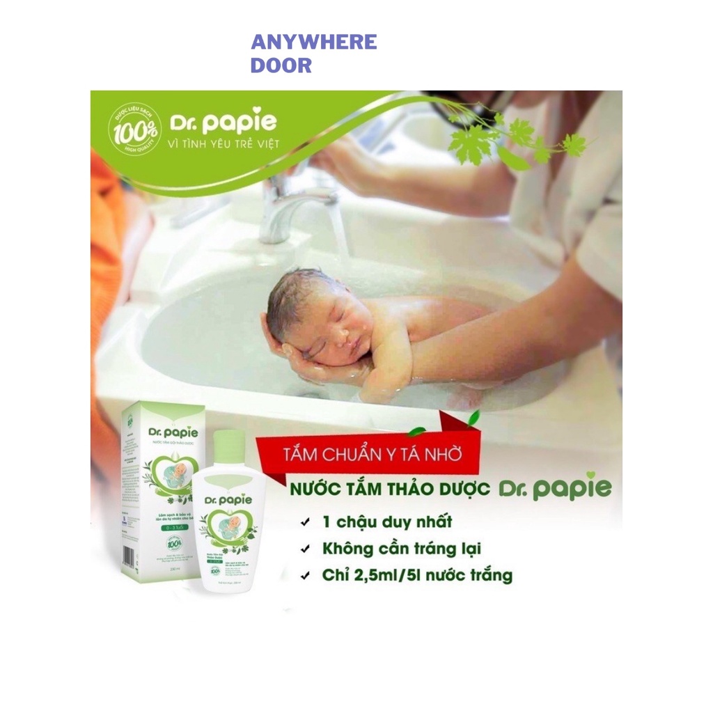 Nước tắm thảo dược Dr.Papie