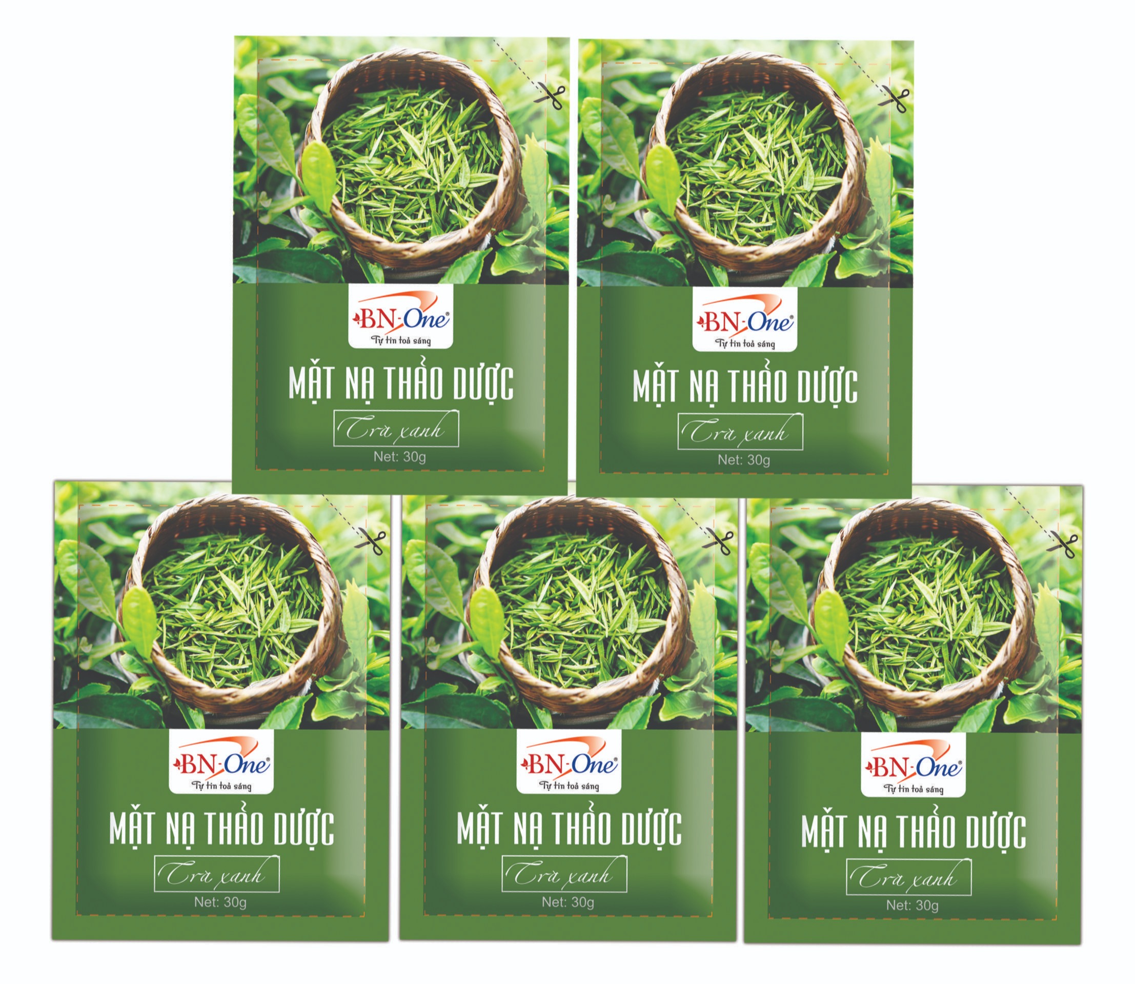 [HCM]MẶT NẠ THẢO DƯỢC BNONE TRÀ XANH