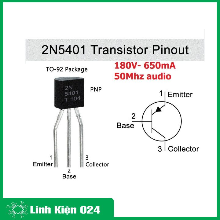2N5401 To-92 0.6A Pnp Transistor