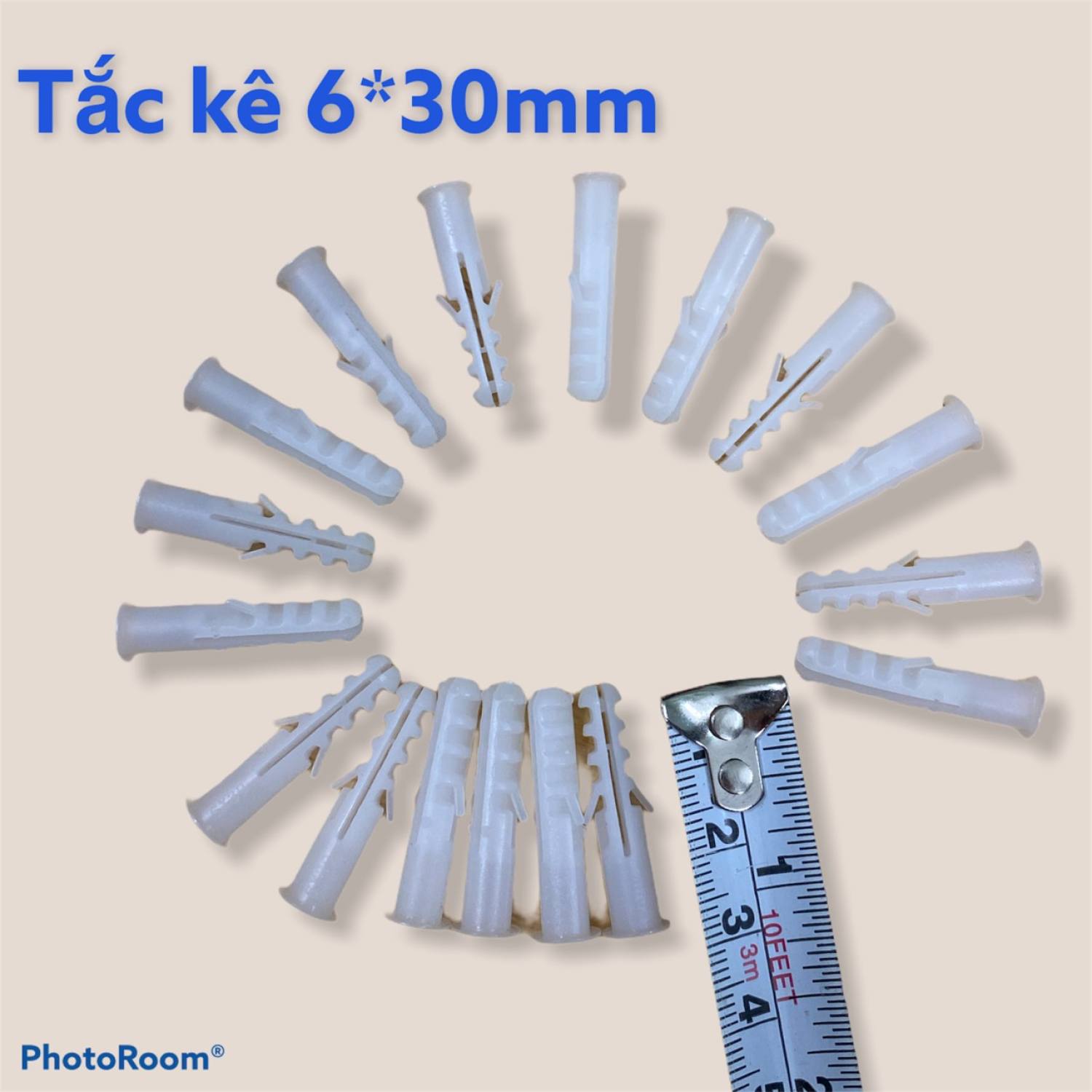 Tắc kê nhựa 6*30mm