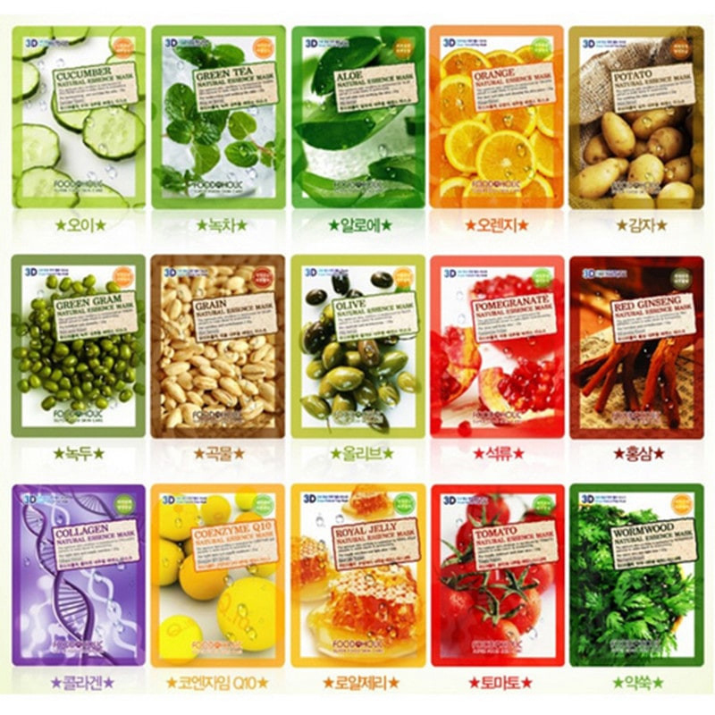 Combo 10 Miếng Mặt nạ 3D FoodaHolic Essence Mask