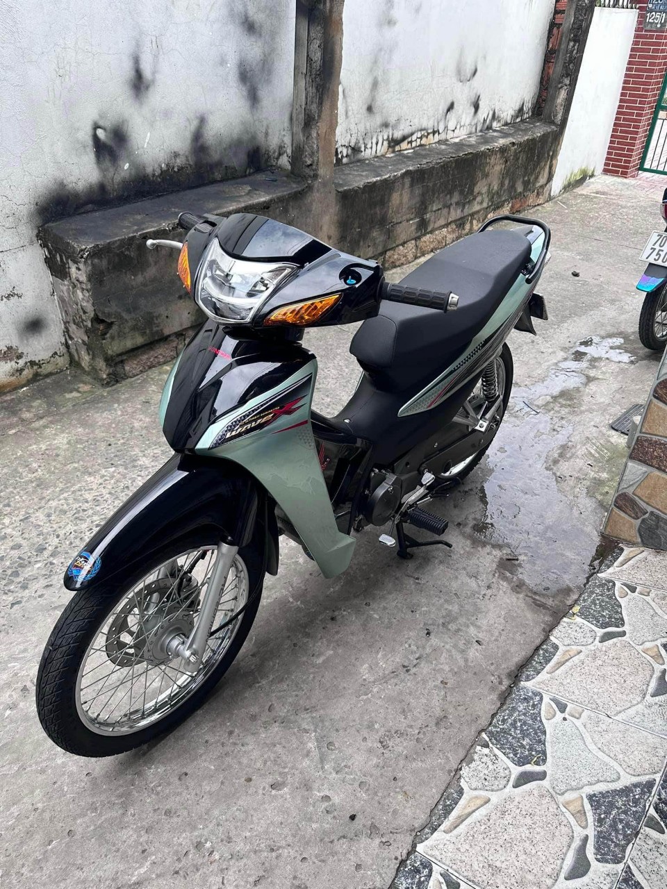 tem rời wave X xám xanh