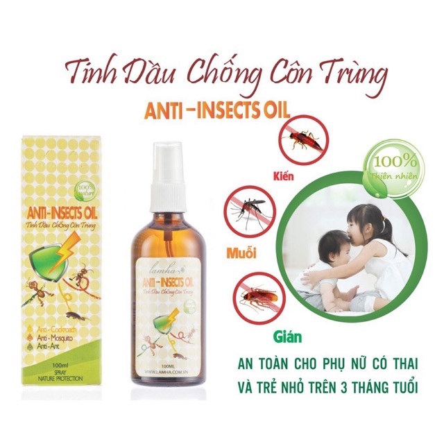 [HCM]Tinh Dầu Xịt Chống Côn Trùng Anti- Insects Oil
