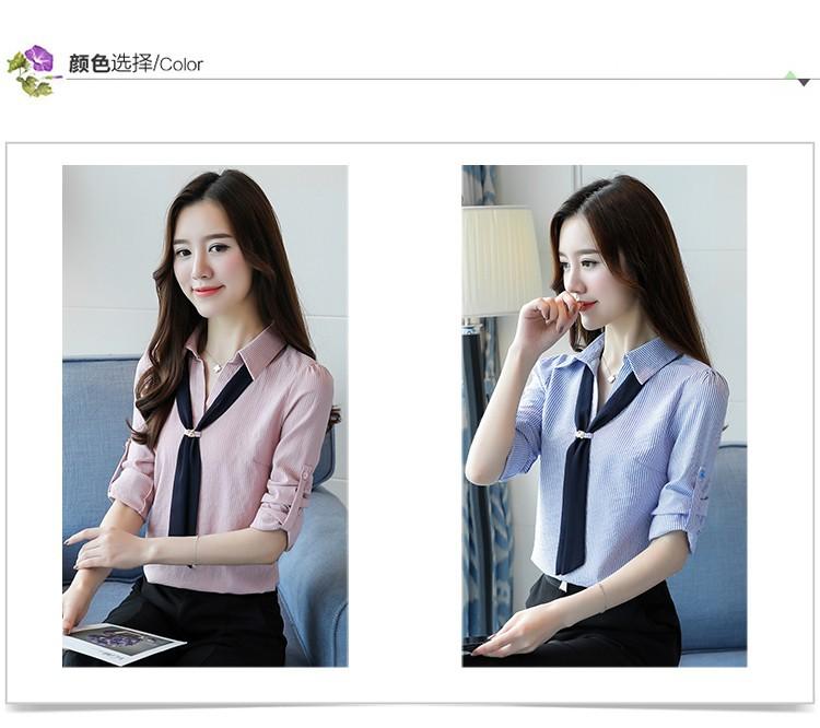 [HCM]Áo sơ mi sọc thắt cavat