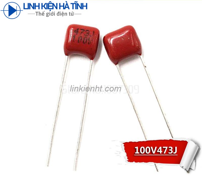 10 con tụ đỏ cbb 473j 100v 0.047uf 47nf 473 100v