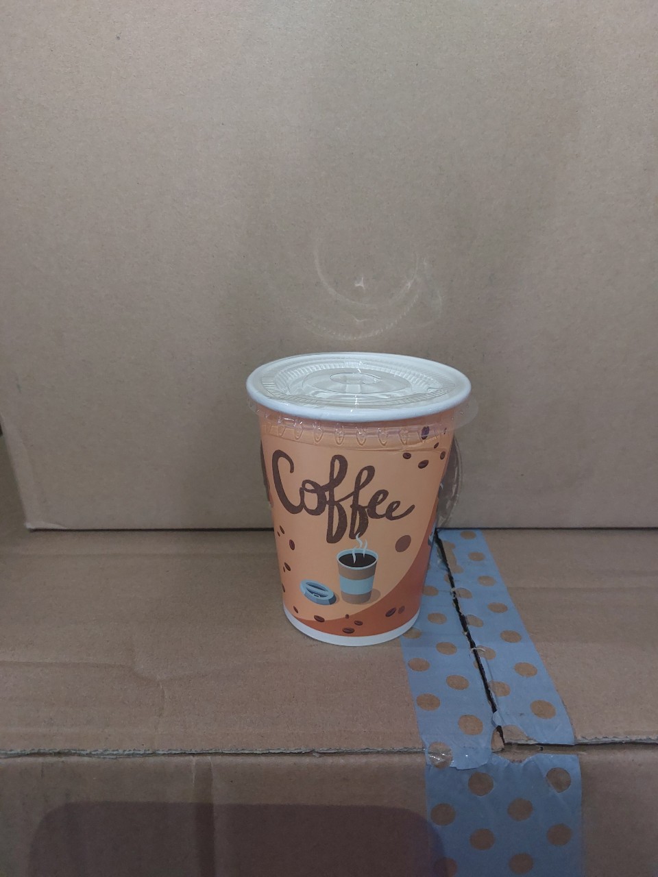 Ly giấy 9oz - 270ml mẫu Brown Coffee, Set 100-300 cái
