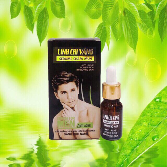 [HCM]Serum Chấm Mụn Dành Cho Nam LINH CHI VÀNG 18ml