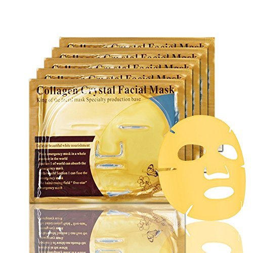 Combo Mặt nạ Collagen vàng dưỡng da Gold Bio Collagen Facial Mask 60g dưỡng da thư giãn da mặt giảm mụn giảm thâm và tái tạo tế bào (1 miếng dùng được 3 lần )