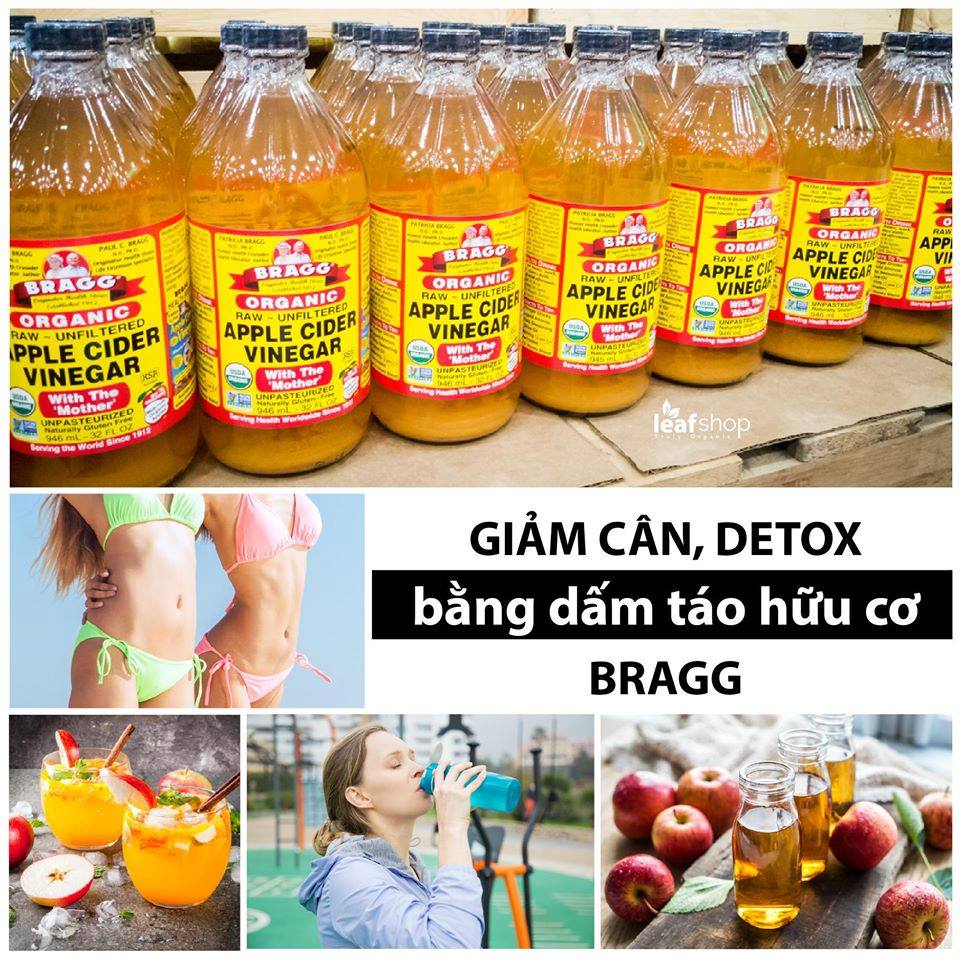 Giấm táo hữu cơ Organic Bragg(946ml)