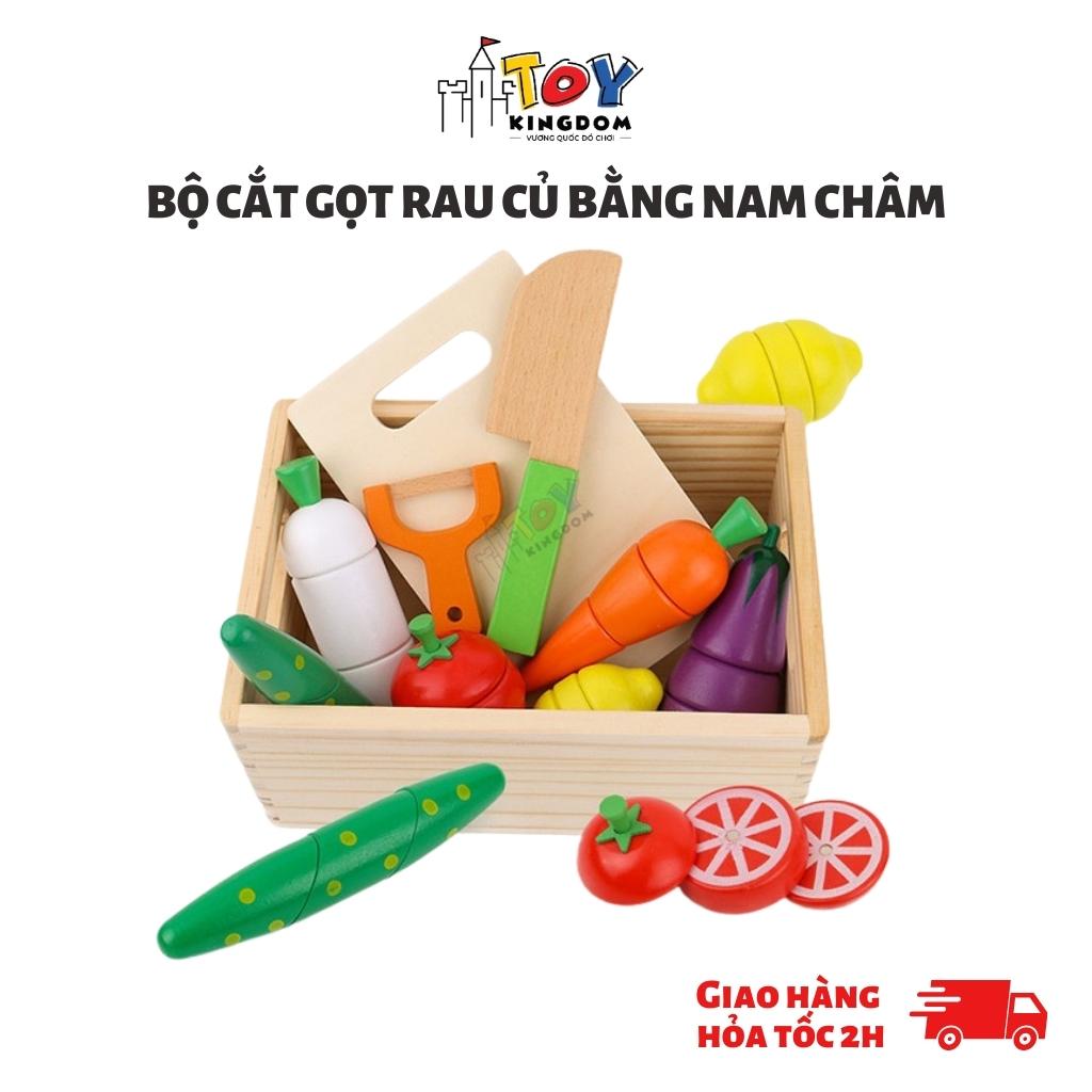Đồ Chơi Cắt Hoa Quả Nam Châm Bằng Gỗ