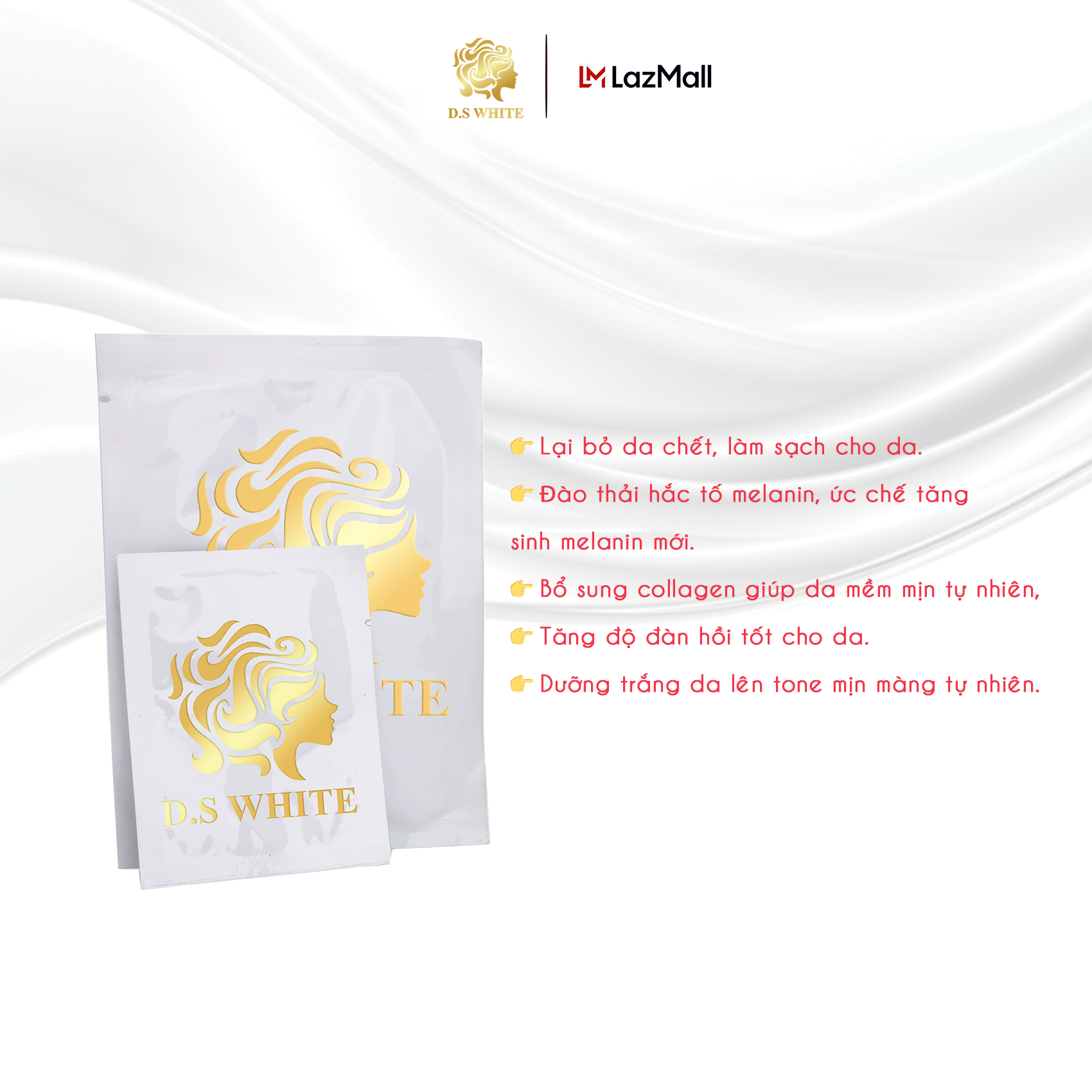 [HCM]Tắm Trắng Cà Phê Dưỡng Trắng Loại Bỏ Da Chết D.S WHITE