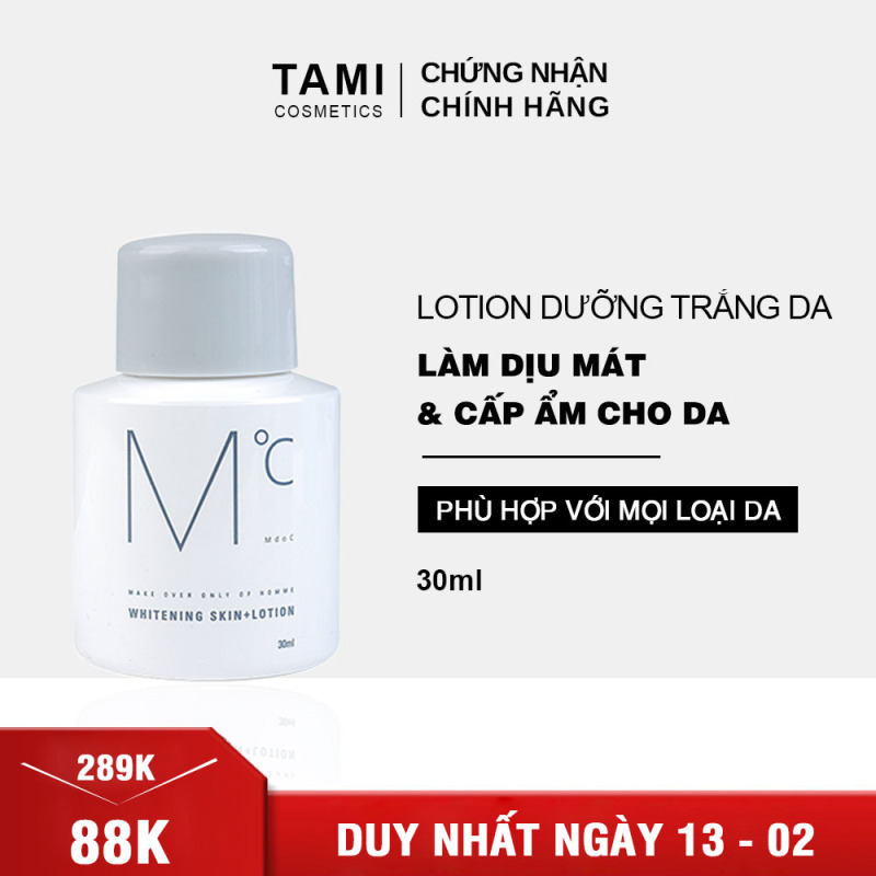 Lotion dưỡng trắng dành cho nam MdoC Whitening Skin+Lotion TM-MLT02 cao cấp