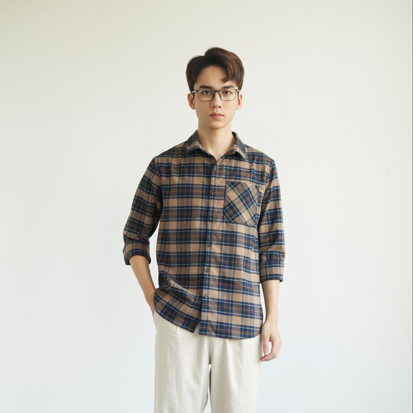 [SALE 70%] Áo Sơ Mi Nam Look Flannel Shirt