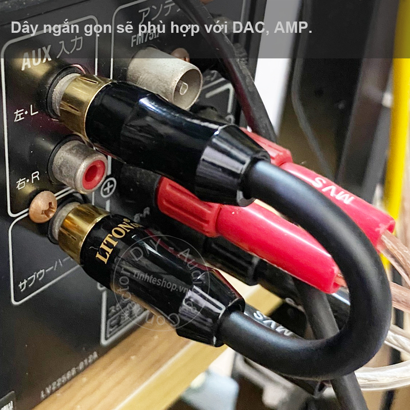1 pair of 0.1 to 1 meter short DIY RCA wire