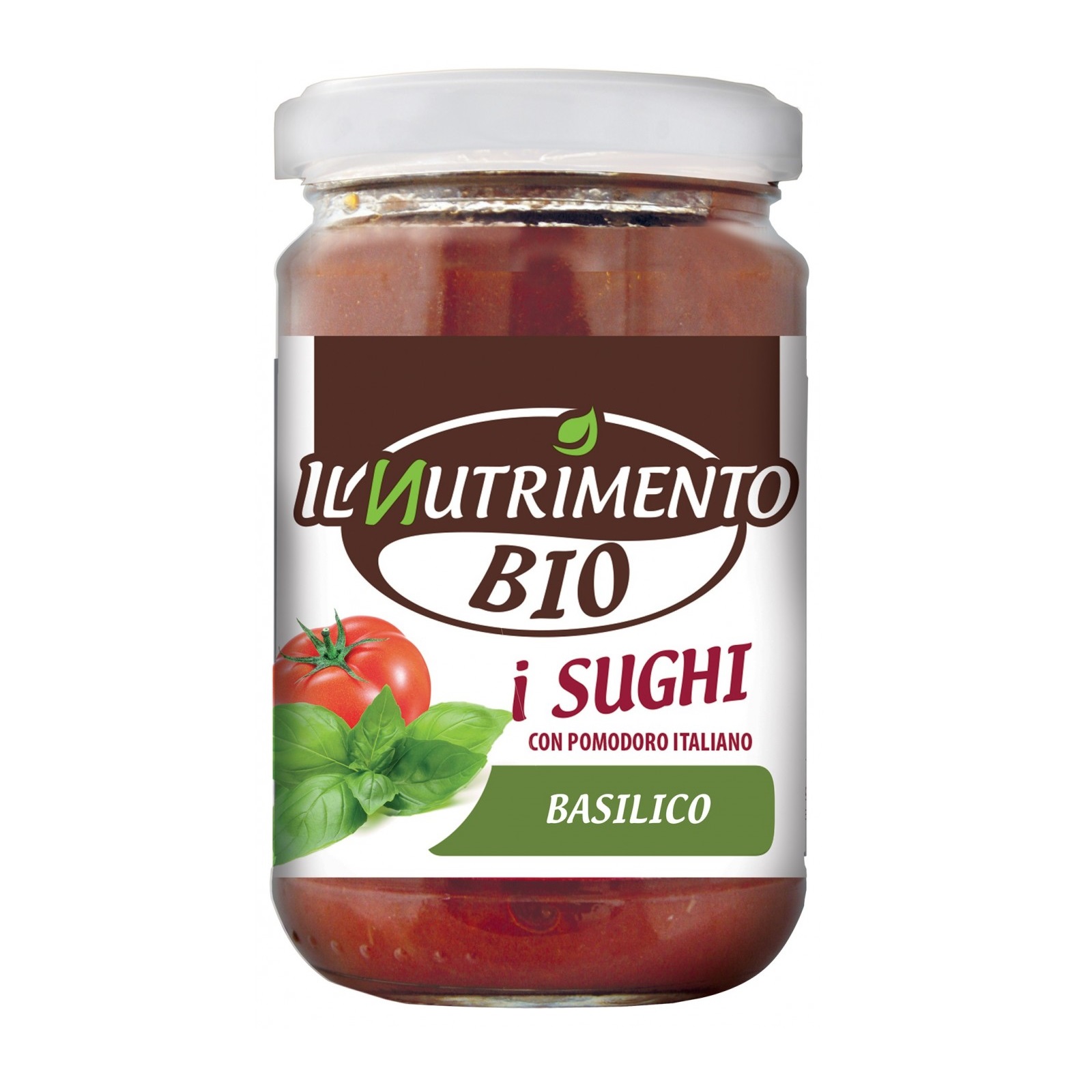 Sốt cà chua húng quế hữu cơ 200g IL Nutrimento Organic Basil Sauces