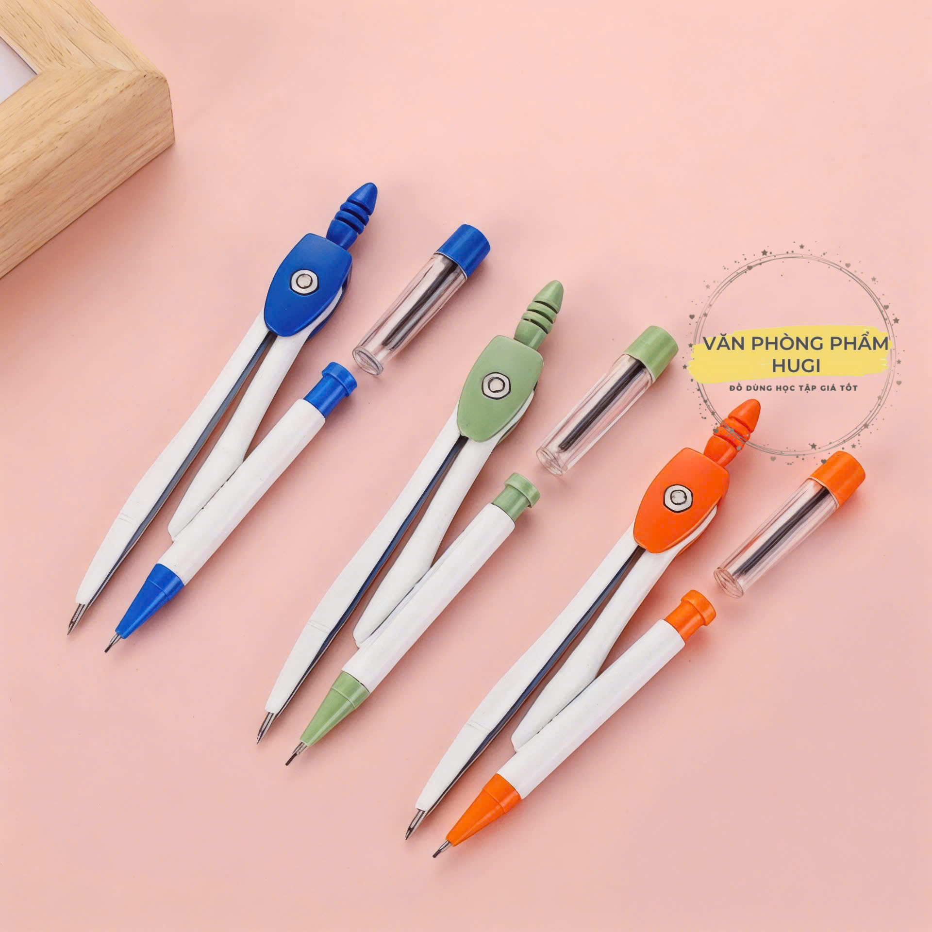 Hộp Compa Chì Bấm Vẽ Kỹ Thuật (ShiF 3121) Thân Kim Loại Chắc Chắn Dành Cho Học Sinh