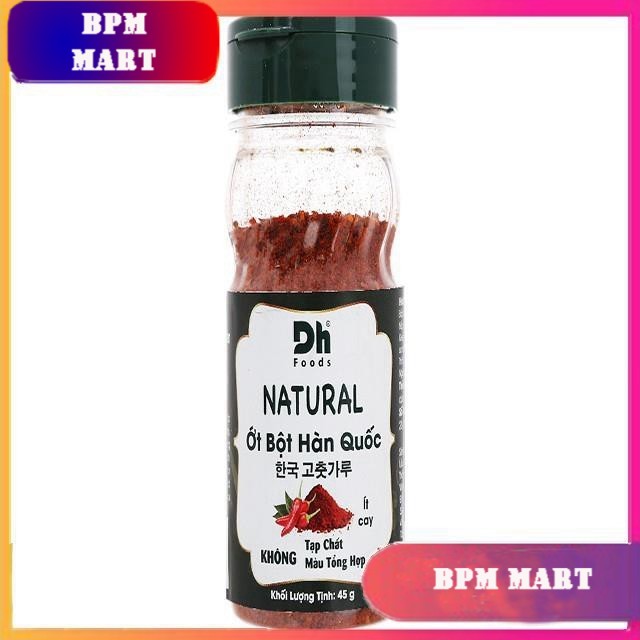 >> SO SÁNH GIÁ ỚT BỘT DH FOOD 60G | Shopee Lazada Sendo Tiki 60 Ớt bột Hàn Quốc Natural Dh Food hũ 45g TẶNG MÃ GIẢM GIÁ GIA VỊ NẤU ĂN GIA VỊ NÊM - BPMart