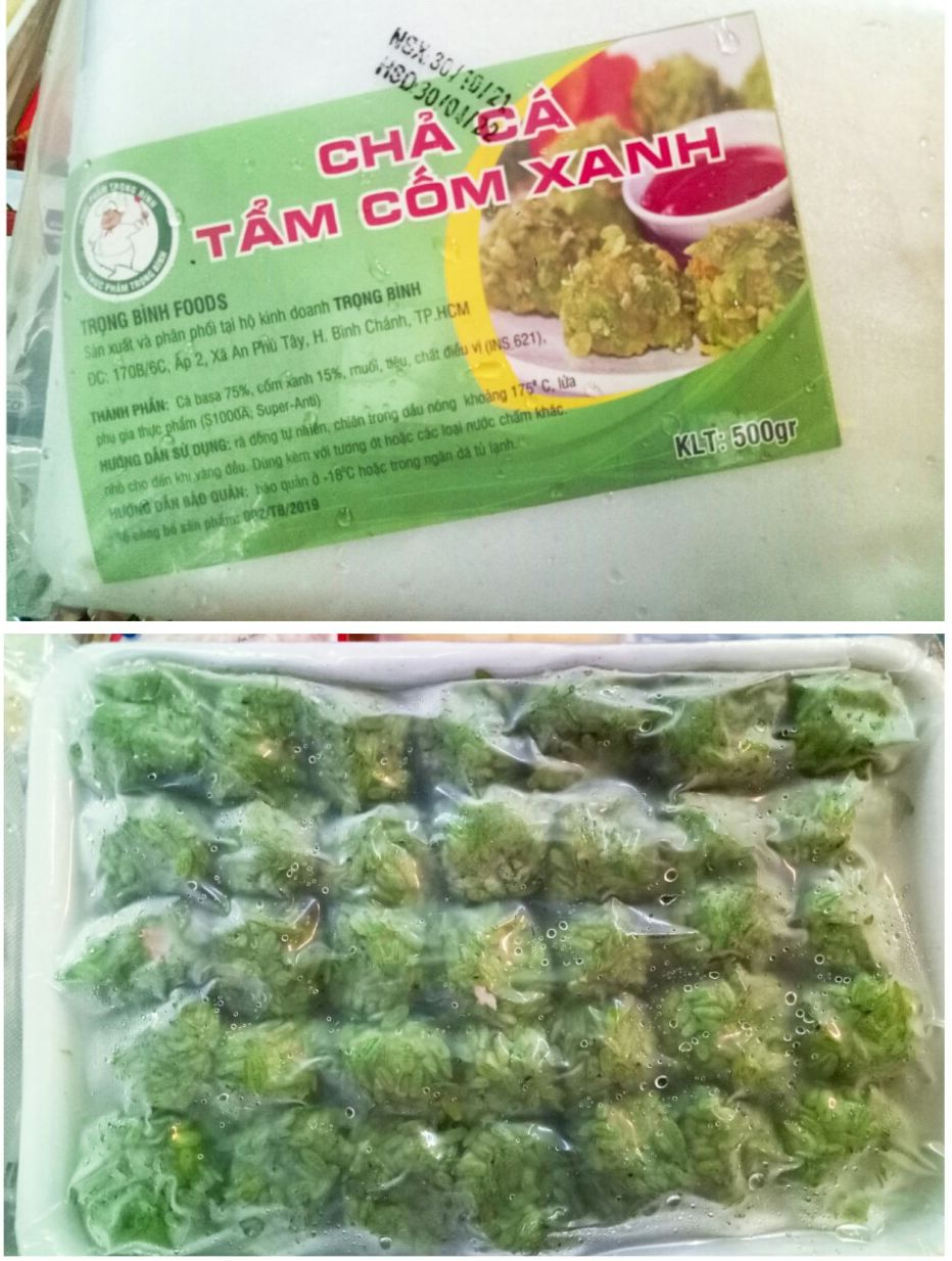 Chả Cá Tẩm Cốm Xanh (500gr)