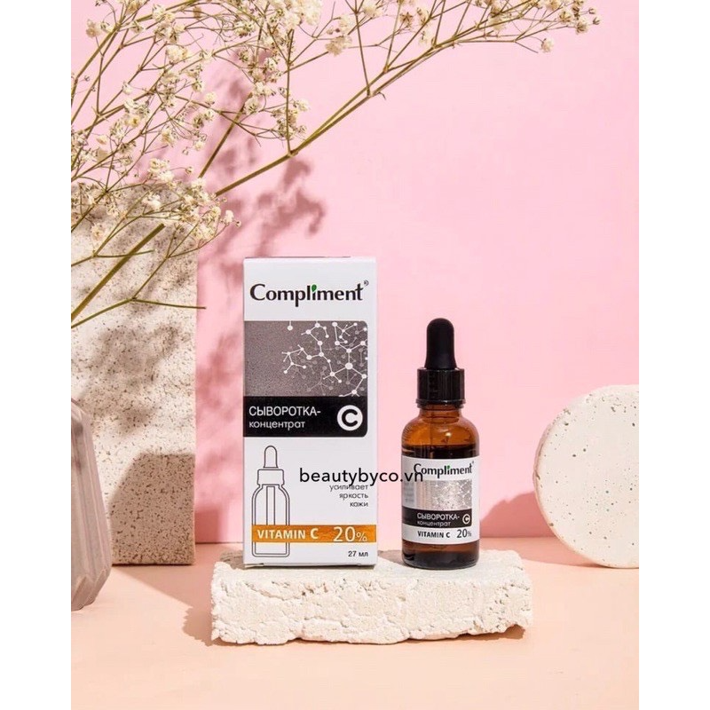 Serum chống lão hóa, sáng da, mờ thâm hiệu quả vitamin c cô đặc compliment 20% 27ml - 11202