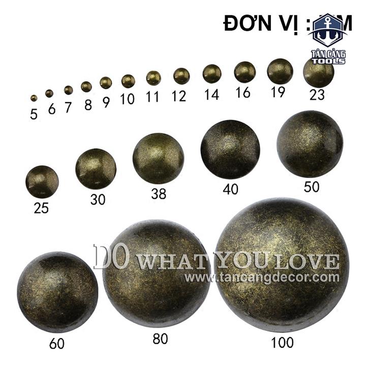 Bộ 10 Đinh Dù Màu Đồng D 19mm