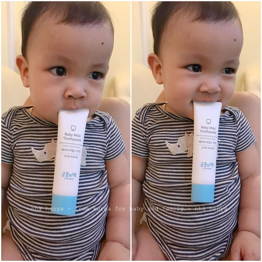 KEM ĐÁNH RĂNG GOONGBE HÀN QUỐC KHÔNG CAY CHO BÉ