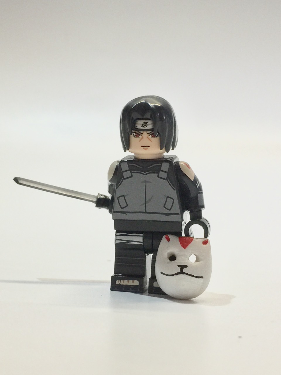 Minifigure ITACHI UCHIHA (Anbu) kèm phụ kiện mặt nạ và kiếm, vỏ kiếm (Nhân vật trong Naruto Anime)