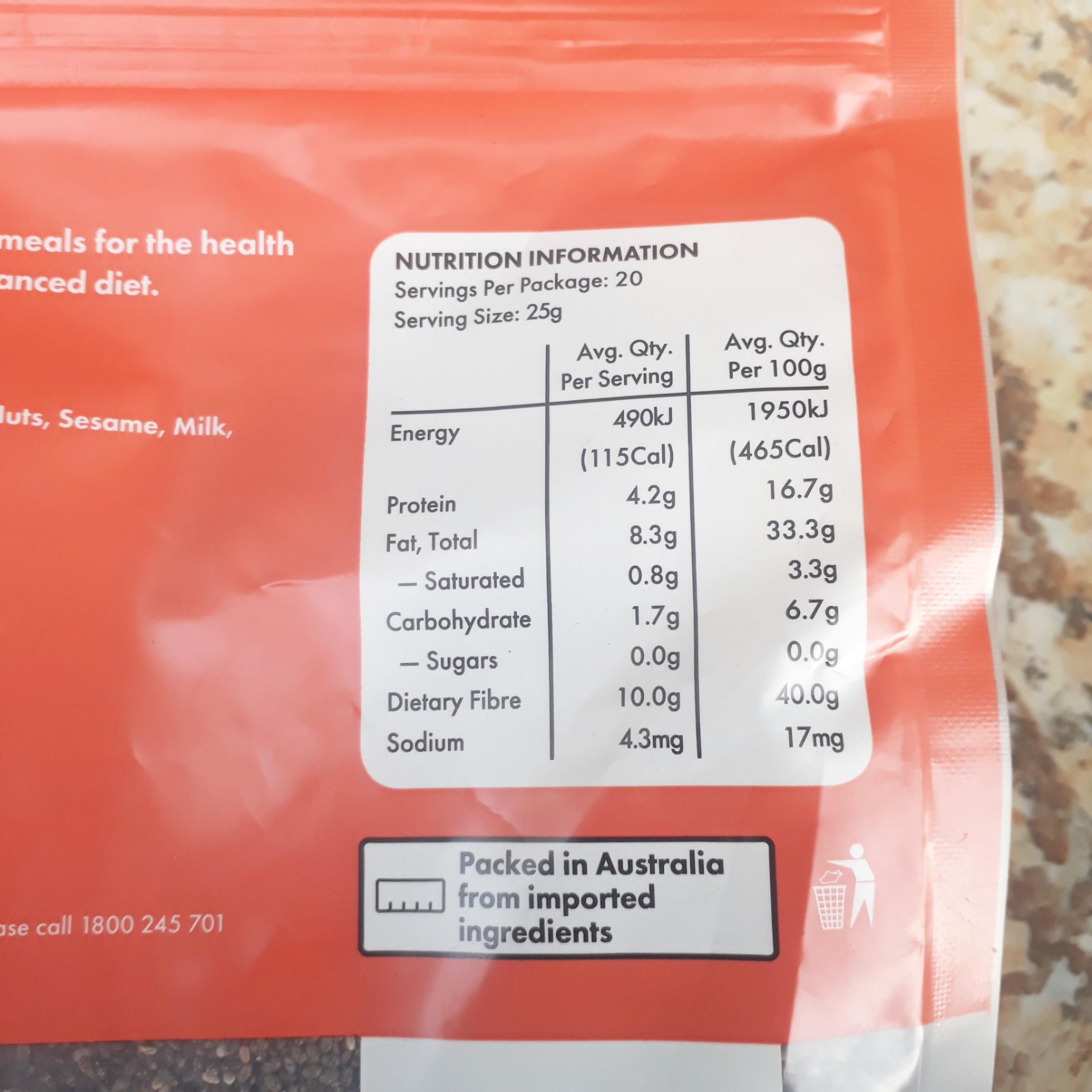 [HCM]Hạt chia đen Healthy Way Black Chia 500g