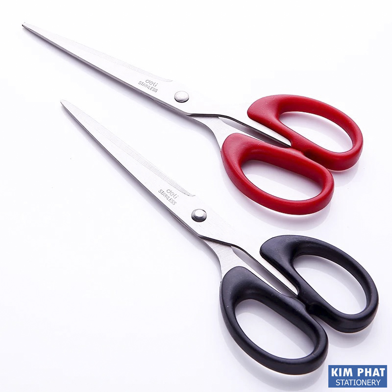 Kéo văn phòng DELI 18mm dày dặn, chắc khỏe E6009