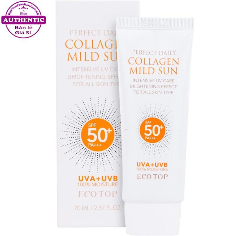 KEM CHỐNG NẮNG ECOTOP PERFECT DAILY COLLAGEN MILD SUN SPF50+/PA+++ 70ML