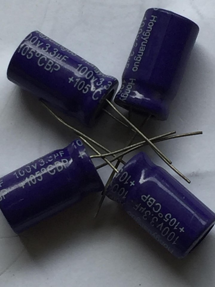 4 Tụ dùng gắn loa trung 3.3uf / 100v