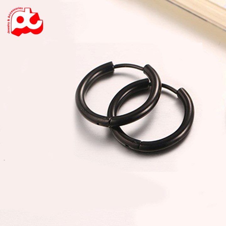 [Hoàn tiền 6%]BÔNG TAI INOX NAM KHOEN TRÒN MTP CÁ TÍNH RẺ ĐẸP 1 CHIẾC