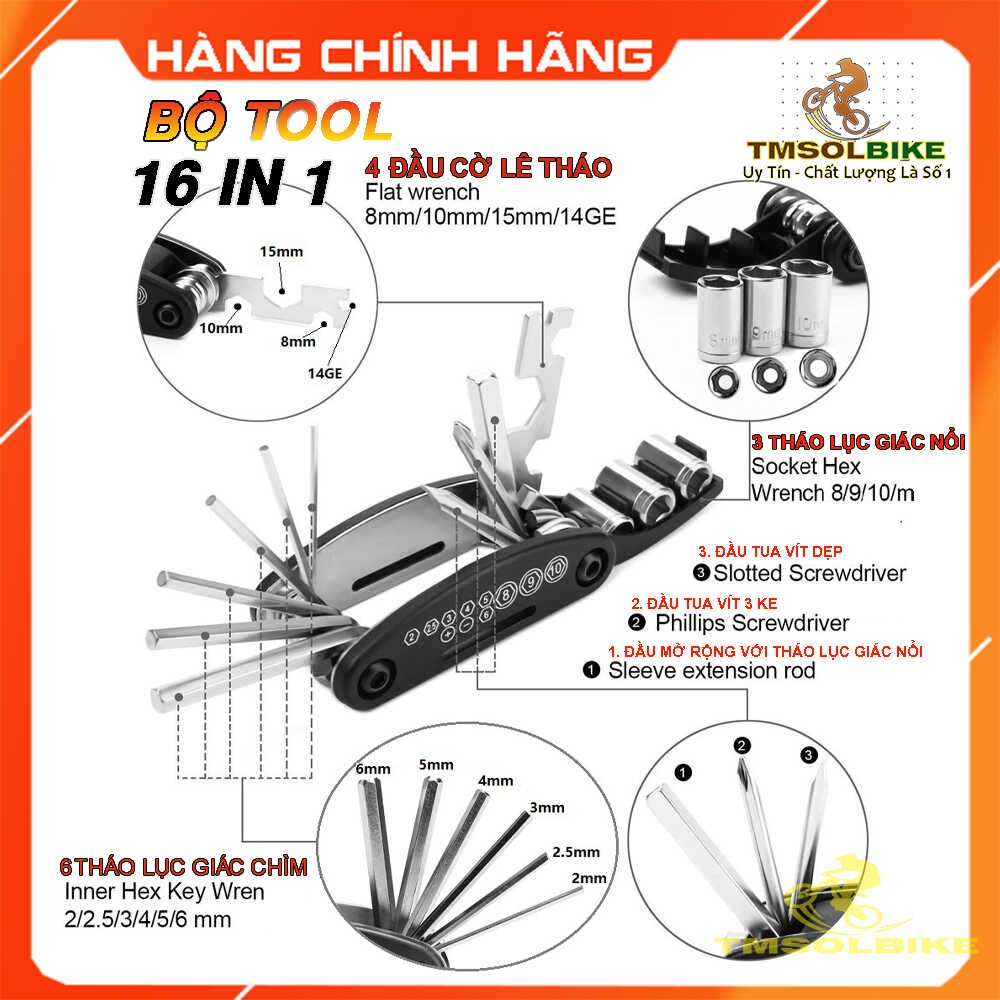 Repair Tool Kit bicycle 16 function ultra-small super handy