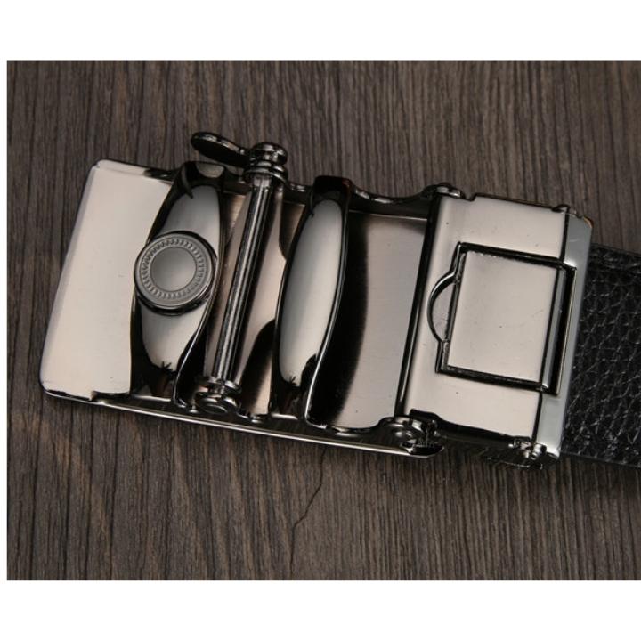 Thắt lưng nam khóa kim tự động dây da cao cấp 2 màu đen & nâu thời trang đẹp TL46