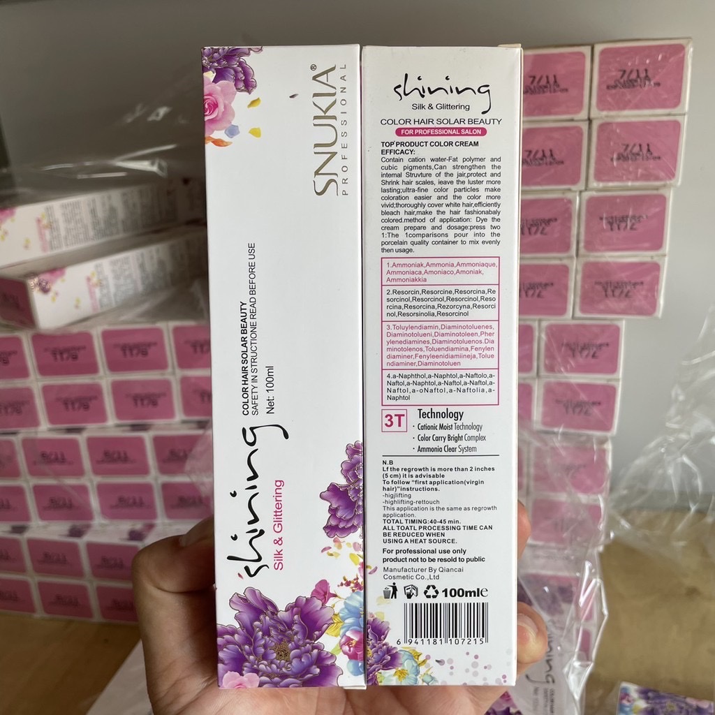 Màu nhuộm than chì SNUKIA 6.11 - 7.11 100ml